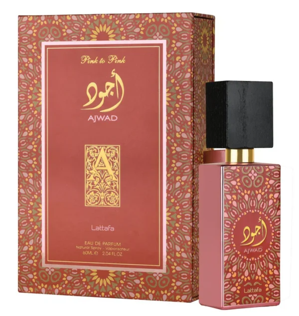 Ajwad Pink to Pink Lattafa Perfumes para Hombres y Mujeres 60ML - Imagen 2