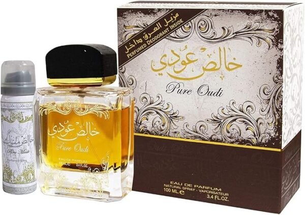Khalis Oudi Pure Oudi Lattafa Perfumes para Hombres y Mujeres 100ML - Imagen 2