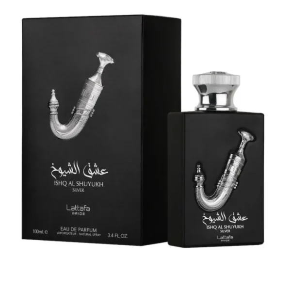 Ishq Al Shuyukh Silver Lattafa Perfumes para Hombres y Mujeres 100ML - Imagen 2